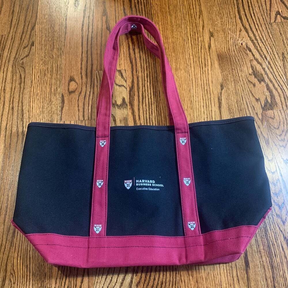 Harvard Business School Executive Education Zippered Canvas Tote Bag